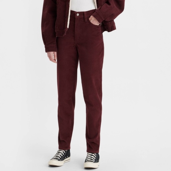 NWT Levis High Waisted Mom Jeans in Decadent Chocolate - Picture 2 of 12